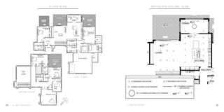 F L O O R P L A N
S E C O N D F L O O R
F I R S T F L O O R
* * N O T T O S C A L E34 35
R E F L E C T E D C E I L I N G P L A N
* * N O T T O S C A L E
 