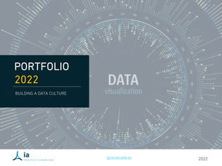 1
PORTFOLIO
2022
BUILDING A DATA CULTURE
ignasialcalde.es 2022
 