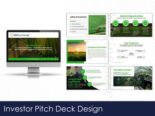 Investor Pitch Deck Design
 