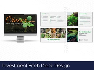 Investment Pitch Deck Design
 