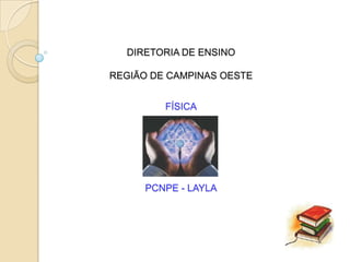 DIRETORIA DE ENSINO

REGIÃO DE CAMPINAS OESTE


         FÍSICA




     PCNPE - LAYLA
 
