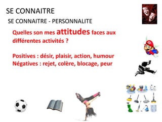 Je travail avec d’autres personnes pour
écrire une liste de ce qui me prend de
l’énergie, me décourage, me fatigue.
PORTFOLIO
Introduction
 