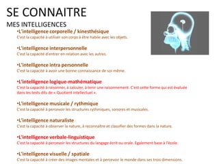 • Mes compétences :
Voire le dossier compétences
PORTFOLIO
Se connaître
http://fr.slideshare.net/alpinproject/comptences-12559540
 