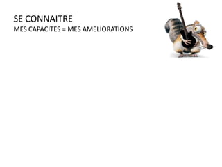 PORTFOLIO
Se connaître
Je recherche le POSITIF
pour construire
à partir de là.
 