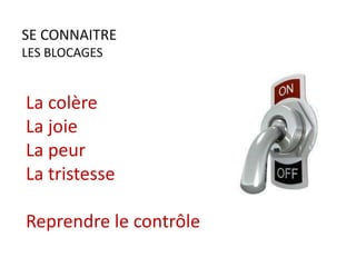 PORTFOLIO
Evoluer
Comment puis je rester maître
de mon présent,
comment l’apprécier
au mieux ?
Je suis le maître de mon destin
Je suis le capitaine de mon âme William Ernest Henley
 