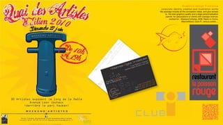 Graphics design Freelance
                                                                                               corporate identity creation and illustration works
                                                                                              My package include all the conception steps, and give access
                                                                                                  to the best graphics quality and a large personnalisation
                                                                                                   pannel. for associations or clients with average revenue.
                                                                                                      worked for : Weekend’artistes, ADB, Radio to Home,
                                                                                                                   Xilan/wifiland, Club-IT, various artists....




                                   Li e
                                  z oir
                                      lle
                                Le at
                             ré C
                           nd ton
                         tA s
                       in Ga
                    Sa ue




                                                                 1. .10 r
                       r




                                                                       f
                                                          7 . 1 2 r.
                     7




                                                                     3
                                                        .2 0 s f
                                                                        ire




                     0




                                                                   6
                                                                    ato




                    35




                                                       2 .4 @
                                                                 n C z Lille
                                                              sto Le




                                                     .6 0 e

                                                              .6
                59
                                                           Ga




                                                    3 .2 l i l l
                                                                 é
                                                     7 rue Andr
                                                            t




                                                x 03 b -
                                                        ain
                                                   5 0S




                                              Fa el a d
                         t
                                              593




                        h
                     c
                  re




                                                  0
                                                T
                b
             u
                    0
                                              r




                .3
            R
                                   e   rlie




                6
                                ud




        ra
             .1
                       Ca 38




            8
                   rre 2.69.                                                          .fr




    a
                                                                                  sfr




        .5
                Pie .2




rb
                                                                             e @ 2.10




        0
                     .12                                                 ill
                                                                     b-l




a
                                                                               0.1




    .5
                06                                                                        3
                                                                 a d .20.4 .61.6




B
    6
0
                                                                   03        .2 7
                                                               Tel 3 . 6 2
                                                                   0
                                                               Fax
 