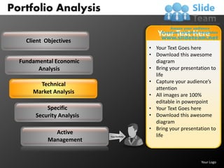 Portfolio analysis powerpoint presentation slides db ppt templates | PDF