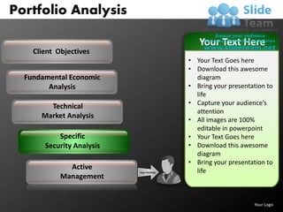 Portfolio analysis powerpoint presentation slides db ppt templates | PDF