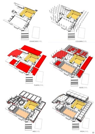 STAIRCASELEVEL     COLUMNLEVEL




     PLINTHLEVEL
                      BASELEVEL




   MIDLEVEL            HIGHLEVEL
                                   03
 