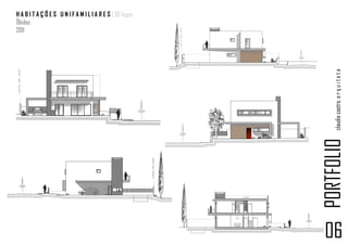 H A B I T A Ç Õ E S U N I F A M I L I A R E S | 30 fogos
Óbidos
2011




                                                               claudia castro. a r q u i t e t a
                                                           PORTFOLIO
                                                           06
 