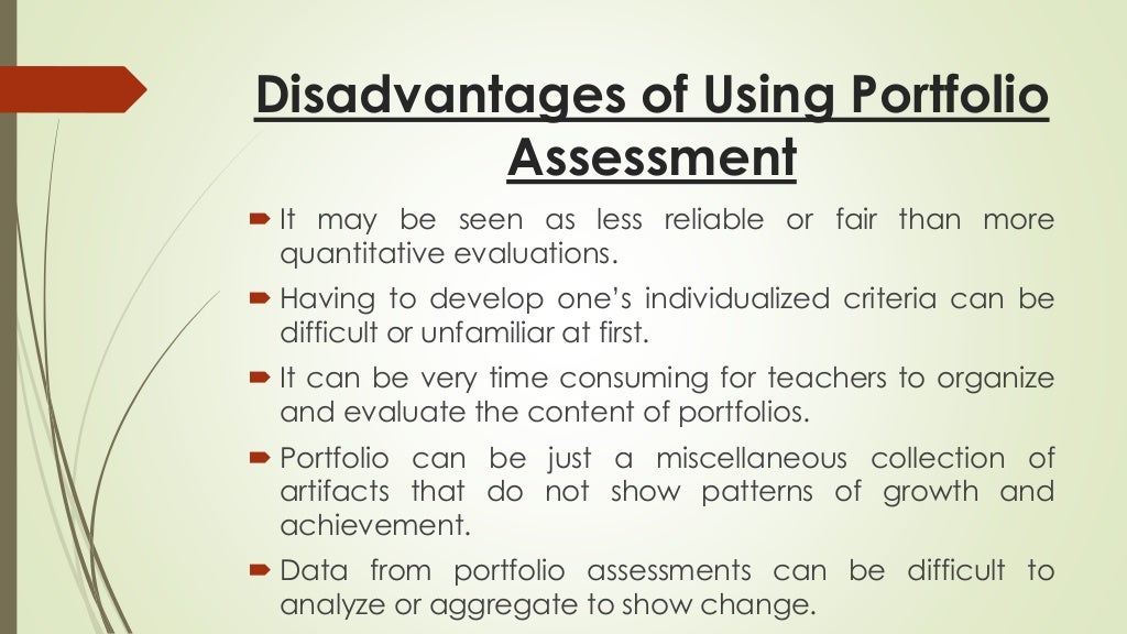 Portfolio assessment