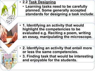 Primary Task Design Assessment Examples Portfolio Assessment Methods.pptx