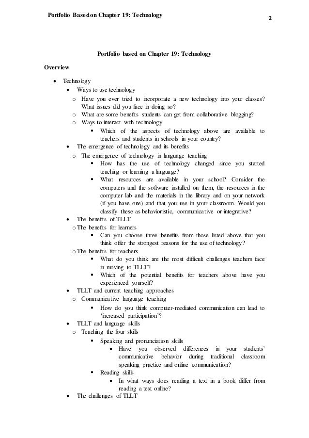 portfolio based on chapter 19 chapter 19 test form a
