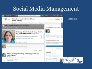 Social Media Management
LinkedIn
 