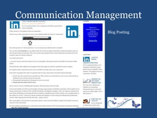 Communication Management
Blog Posting
 
