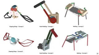 Flapping Wings – Concept 1 Head Nodding – Concept 1 Walking – Concept 1
Flapping Wings – Concept 2
Head Nodding – Concept 2 Walking – Concept 2 26
 