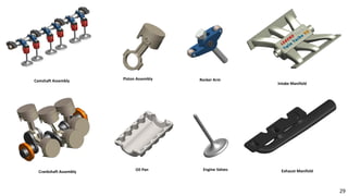 Crankshaft Assembly Oil Pan
Camshaft Assembly
Intake Manifold
Piston Assembly
Exhaust Manifold
Rocker Arm
Engine Valves
29
 