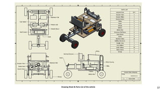 Drawing Sheet & Parts List of the vehicle 37
 