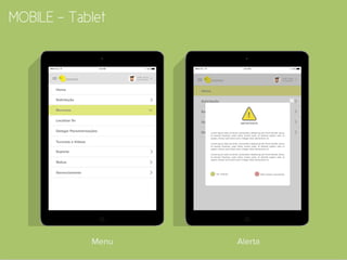 MOBILE - Tablet
Alerta
Menu
 