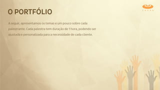 Portfólio de palestras do CESAR