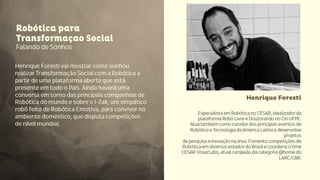 Portfólio de palestras do CESAR