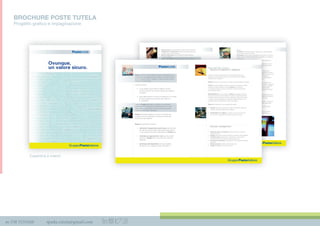 m 338 3535420 spada.cinzia@gmail.com
• Gestione tecnica e teleassistenza dei sistemi centrali e periferici.
• Progettazione e realizzazione di impianti di telesorveglianza per
il controllo remoto dei siti periferici.
• Gestione degli eventi rilevati dal sistema di telesorveglianza
e di video controllo.
• Gestione dei rapporti con le forze d’intervento e con l’utenza.
• Monitoraggio dei guasti delle periferiche.
• Registrazione archiviazione eventi.
• Produzione di report e statistiche.
• Progettazione sviluppo e gestione di un data base relazionale
di supporto alla gestione del sistema di telesorveglianza aziendale.
SICUREZZA INFORMATICA
Security information technology
Postetutela è in grado di prestare attività professionalmente qualificata per il
sostegno di realtà complesse pubbliche e private nell’affrontare i rischi legati
alla sicurezza delle informazioni, sviluppando servizi e strumenti e fornendo
analisi e soluzioni adeguate alle aspettative del cliente.
• Analisi dei Rischi - Identificazione e classificazione degli asset da
proteggere, delle minacce e delle vulnerabilità. Analisi dettagliata delle
cause, delle conseguenze e delle dinamiche che caratterizzano il rischio
IT Security. Permette di valutare il proprio grado di rischio.
Permette di valutare se le protezioni in atto sono in grado di contenere
i rischi entro il livello accettabile ai fini di eventuali azioni di miglioramento.
• Security Positioning and Auditing - Verifica l’attuale livello di sicurezza
del sistema gestione della sicurezza e ne evidenzia eccellenze e aree di
miglioramento. Ripetuto periodicamente permette di evidenziare i risultati
ottenuti con le attività svolte. Consente l’individuazione della miglior
strategia di gestione del sistema di sicurezza e del piano operativo per la
sua evoluzione.
• Analisi e Gestione degli Incidenti - Analisi “post mortem” di incidenti con
individuazione causa scatenanti e azioni idonee al ripetersi dell’accaduto.
Supporto alla redazione di procedure per la gestione degli incidenti.
Verifica dell’efficacia delle procedure di monitoraggio e di alerting.
• Identity & Access Management - Definizione dei requisiti complessivi del
sistema per la gestione delle identità per la particolare realtà in analisi.
Definizione di un modello di riferimento a tendere e individuazione piano
evolutivo a breve, medio e lungo termine relativo agli aspetti tecnologici
e ai ruoli di riferimento.
Benefici:
- Procedurali: semplicità di gestione degli account, delle credenziali,
dei permessi d’accesso associati.
- Di sicurezza: minore numero di credenziali, meccanismi di sicurezza
unificati, punto di controllo unificato per la creazione e cancellazione
degli account.
- Operativi: autenticazione più semplice per gli utenti (credenziali
uniche e single sign-on).
- Economici: riduzione dei costi operativi per la gestione del ciclo di
vita delle credenziali con particolare riferimento alle problematiche
relative allo smarrimento e al reset degli account.
• Valutazione delle Performance - Definizione di Key Performance.
Indicators di IT Security quali indicatori del livello prestazionale (coerenza
dell’implementazione, efficienza ed efficacia, sostenibilità del business) con
cui le contromisure in campo di IT Security operano. Consentono
di supportare i processi decisionali aziendali. Possono essere integrati
in cruscotti direzionali di supporto al Top Management.
• Supporto alla security Governance - Supporto alla costituzione dei
gruppi di lavoro. Una rappresentazione comprensibile a livello manageriale
sulla situazione attuale, degli obiettivi e delle attività in corso relative alla
sicurezza delle informazioni. Chiara attribuzione delle responsabilità
con un orientamento basato su processi e servizi. Sostegno dei requisiti
legati a norme e regolamentazioni.
• Business Continuity - Identificazione delle tecnologie adatte a garantire
tempi di ripristino idonei al contesto. Supporto alla redazione del piano di
disaster recovery. Test operativo del piano di disaster recovery.
• Sicurezza delle Applicazioni - Penetration test applicativo. Linee guida
per sviluppo sicuro. Analisi statica e dinamica del codice preesistente.
• Sicurezza della Rete - Individuazione di vulnerabilità infrastrutturali,
sistemistiche e applicative. Penetration test.
• Sicurezza dei servizi evoluti - Progettazione di sistemi di sicurezza
ad hoc e auditing delle soluzioni identificate (RFID, Mobile Device,…)
BROCHURE POSTE TUTELA
Progetto graﬁco e impaginazione
Copertina e interniCopertina e interni
Ovunque,
un valore sicuro.
Piega
il controllo remoto dei siti periferici.
• Gestione degli eventi rilevati dal sistema di telesorveglianza
e di video controllo.e di video controllo.
• Gestione dei rapporti con le forze d’intervento e con l’utenza.
• Monitoraggio dei guasti delle periferiche.
• RegistrazioneRegistrazione archiviazione eventi.
• Produzione di report e statistiche.
• Progettazione sviluppo e gestione di un data base relazionale
di supporto alla gestione del sistema di telesorveglianza aziendale.
SICUREZZA INFORMATICA
Security information technology
Postetutela è in grado di prestare attività professionalmente qualificata per il
sostegno di realtà complesse pubbliche e private nell’affrontare i rischi legati
alla sicurezza delle informazioni, sviluppando servizi e strumenti e fornendo
analisi e soluzioni adeguate alle aspettative del cliente.
• Analisi dei Rischi - Identificazione e classificazione degli asset da
proteggere, delle minacce e delle vulnerabilità. Analisi dettagliata delle
cause, delle conseguenze e delle dinamiche che caratterizzano il rischio
IT Security. Permette di valutare il proprio grado di rischio.
Permette di valutare se le protezioni in atto sono in grado di contenere
i rischi entro il livello accettabile ai fini di eventuali azioni di miglioramento.
• Security Positioning and Auditing - Verifica l’attuale livello di sicurezza
del sistema gestione della sicurezza e ne evidenzia eccellenze e aree di
miglioramento. Ripetuto periodicamente permette di evidenziare i risultati
ottenuti con le attività svolte. Consente l’individuazione della miglior
strategia di gestione del sistema di sicurezza e del piano operativo per la
sua evoluzione.
• Analisi e Gestione degli Incidenti - Analisi “post mortem” di incidenti con
individuazione causa scatenanti e azioni idonee al ripetersi dell’accaduto.
Supporto alla redazione di procedure per la gestione degli incidenti.
Verifica dell’efficacia delle procedure di monitoraggio e di alerting.
• Identity & Access Management - Definizione dei requisiti complessivi del
sistema per la gestione delle identità per la particolare realtà in analisi.
Definizione di un modello di riferimento a tendere e individuazione piano
evolutivo a breve, medio e lungo termine relativo agli aspetti tecnologici
e ai ruoli di riferimento.
dei permessi d’accesso associati.
- Di sicurezza: minore numero di credenziali, meccanismi di sicurezza
unificati, punto di controllo unificato per la creazione e cancellazione
degli account.
- Operativi: autenticazione più semplice per gli utenti (credenziali
uniche e single sign-on).
- Economici: riduzione dei costi operativi per la gestione del ciclo di
vita delle credenziali con particolare riferimento alle problematiche
relative allo smarrimento e al reset degli account.
• Valutazione delle Performance - Definizione di Key Performance.
Indicators di IT Security quali indicatori del livello prestazionale (coerenza
dell’implementazione, efficienza ed efficacia, sostenibilità del business) con
cui le contromisure in campo di IT Security operano. Consentono
di supportare i processi decisionali aziendali. Possono essere integrati
in cruscotti direzionali di supporto al Top Management.
• Supporto alla security Governance - Supporto alla costituzione dei
gruppi di lavoro. Una rappresentazione comprensibile a livello manageriale
sulla situazione attuale, degli obiettivi e delle attività in corso relative alla
sicurezza delle informazioni. Chiara attribuzione delle responsabilità
con un orientamento basato su processi e servizi. Sostegno dei requisiti
legati a norme e regolamentazioni.
• Business Continuity - Identificazione delle tecnologie adatte a garantir
tempi di ripristino idonei al contesto. Supporto alla redazione del piano di
disaster recovery. Test operativo del piano di disaster recovery.
• Sicurezza delle Applicazioni - Penetration test applicativo. Linee guida
per sviluppo sicuro. Analisi statica e dinamica del codice preesistente.
• Sicurezza della Rete - Individuazione di vulnerabilità infrastrutturali,
sistemistiche e applicative. Penetration test.
• Sicurezza dei servizi evoluti - Progettazione di sistemi di sicurezza
ad hoc e auditing delle soluzioni identificate (RFID, Mobile Device,…)
Postetutela S.p.A. è la società del Gruppo Poste Italiane che
svolge attività di organizzazione controllo e coordinamento dei
servizi di trasporto valori e vigilanza a livello nazionale nonché
attività di sicurezza logica.
A tal fine si avvale:
• di una capillare rete di Istituti di Vigilanza operanti
in tutte le province ed in grado di gestire ogni esigenza
del cliente;
• della collaborazione con centri di eccellenza ICT per offrire
la massima garanzia di professionalità, efficienza
e competitività.
I clienti di Postetutela possono usufruire di una formula
gestionale che consente loro di interfacciarsi con un unico
interlocutore, a prescindere dal numero dei siti da servire
e della loro dislocazione territoriale.
Postetutela pianifica, gestisce, monitora e controlla tutte
le attività di security individuando soluzioni personalizzate
e idonee per ogni esigenza.
Postetutela permette al cliente di:
• ottimizzare l’impiego delle proprie risorse, dal momento
che ogni incombenza relativa alla gestione del rapporto
con gli operatori del settore viene assolta da Postetutela;
• controllare più agevolmente i costi, poiché la tariffa
applicata da Postetutela è unica per tutto il territorio
nazionale;
• beneficiare della flessibilità dovuta alla capillarità
dei rapporti con i maggiori operatori del settore.
Benefici:
- Procedurali: semplicità di gestione degli account, delle credenziali,
dei permessi d’accesso associati.
- Di sicurezza: minore numero di credenziali, meccanismi di sicurezza
unificati, punto di controllo unificato per la creazione e cancellazione
degli account.
- Operativi: autenticazione più semplice per gli utenti (credenziali
uniche e single sign-on).
- Economici: riduzione dei costi operativi per la gestione del ciclo di
vita delle credenziali con particolare riferimento alle problematiche
relative allo smarrimento e al reset degli account.
• Valutazione delle Performance - Definizione di Key Performance.
Indicators di IT Security quali indicatori del livello prestazionale (coerenza
dell’implementazione, efficienza ed efficacia, sostenibilità del business) con
cui le contromisure in campo di IT Security operano. Consentono
di supportare i processi decisionali aziendali. Possono essere integrati
in cruscotti direzionali di supporto al Top Management.
• Supporto alla security Governance - Supporto alla costituzione dei
gruppi di lavoro. Una rappresentazione comprensibile a livello manageriale
sulla situazione attuale, degli obiettivi e delle attività in corso relative alla
sicurezza delle informazioni. Chiara attribuzione delle responsabilità
con un orientamento basato su processi e servizi. Sostegno dei requisiti
legati a norme e regolamentazioni.
• Business Continuity - Identificazione delle tecnologie adatte a garantire
tempi di ripristino idonei al contesto. Supporto alla redazione del piano di
disaster recovery. Test operativo del piano di disaster recovery.
• Sicurezza delle Applicazioni - Penetration test applicativo. Linee guida
per sviluppo sicuro. Analisi statica e dinamica del codice preesistente.
• Sicurezza della Rete - Individuazione di vulnerabilità infrastrutturali,
sistemistiche e applicative. Penetration test.
• Sicurezza dei servizi evoluti - Progettazione di sistemi di sicurezza
ad hoc e auditing delle soluzioni identificate (RFID, Mobile Device,…)
SICUREZZA FISICA
Servizio di trasporto e vigilanza
Il servizio è svolto da guardie giurate armate dipendenti dagli Istituti
di Vigilanza, regolarmente autorizzati con licenza dell’autorità prefettizia
territorialmente competente.
ORARIO: il servizio è concordato con il cliente a seconda delle sue necessità.
COSTI: grazie alla possibilità di proporsi come unico interlocutore a livello
nazionale i margini di trattativa riservati a Postetutela consentono
di conseguire risultati di costo concorrenziali e soluzioni personalizzate
per ogni singolo cliente.
RESPONSABILITÀ: l’incarico affidato a Postetutela impegna la Società
all’assunzione nei confronti del Cliente del corretto svolgimento dei servizi
a livello dei migliori standard e nel rispetto delle leggi e regolamenti vigenti
in materia. È garantita segretezza e riservatezza delle informazioni di cui
la società viene a conoscenza per il servizio da svolgere.
Postetutela è garantita da due coperture assicurative:
• EXCESS per perdite o danni ai beni assicurati eccedenti quelli sotto
copertura assicurativa degli Istituti di Vigilanza.
• CONTINGENCY ALL RISKS per perdite o danni ai beni assicurati
che non siano recuperabili ai sensi delle polizze di cui sopra.
Security management
• Analisi dei sistemi di contrasto ad azioni criminose e protezione
di persone e beni.
• Impianti antintrusione, antifurto, antiscasso, antirapina, telesorveglianza.
• Controllo accessi localizzazione, autorizzazione, riconoscimento
e memorizzazione codici accesso, gestione delle chiavi.
• Formazione del personale e applicazione di procedure per la gestione
dei sistemi.
• Sistemi automatici di gestione protetta dei valori.
• Impianti di telegestione e controllo remoto.
 