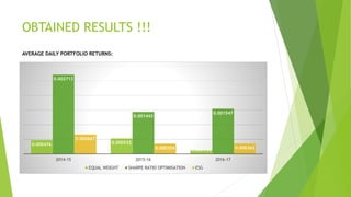 Portfolio Construction With ESG in India | PPTX