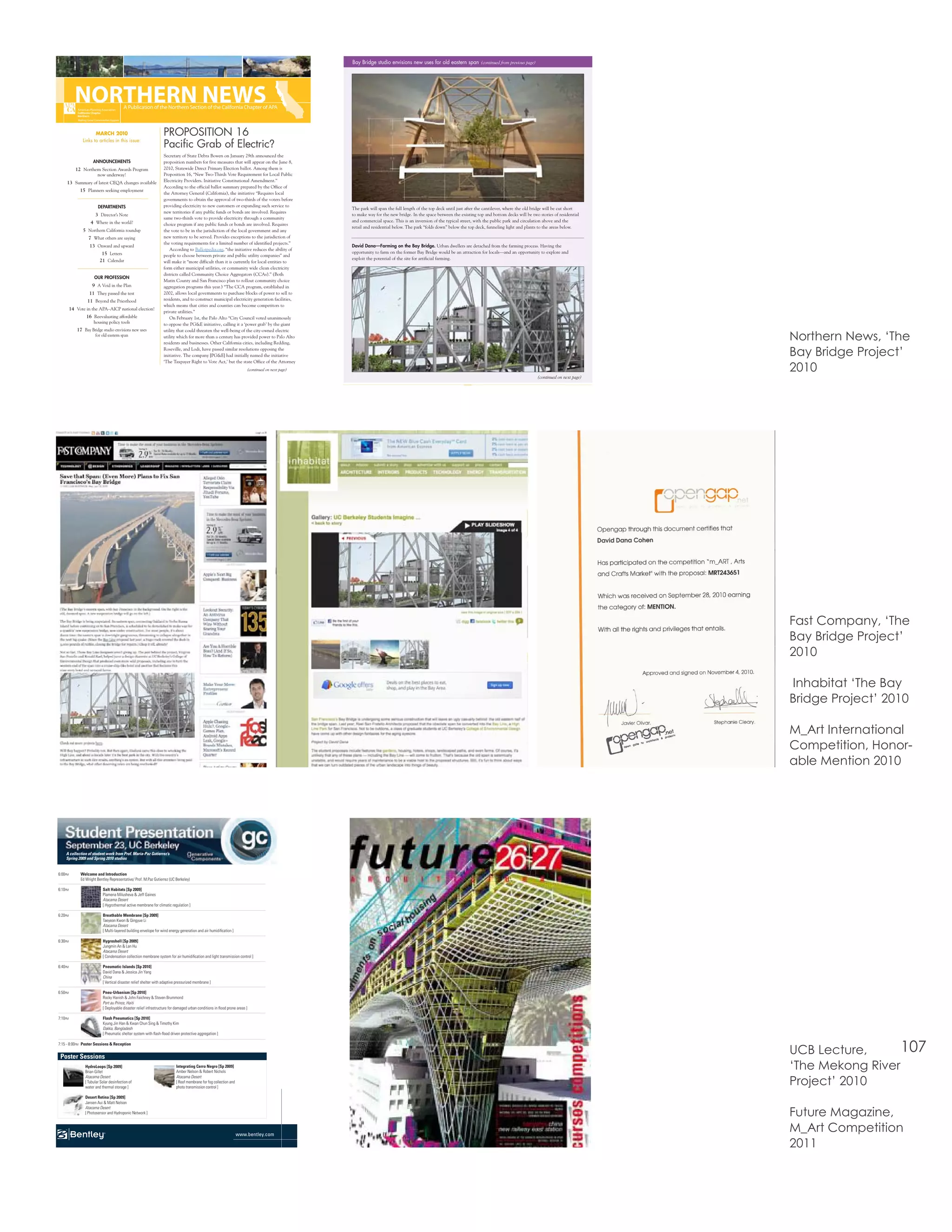 Bay Bridge studio envisions new uses for old eastern span (continued from previous page)




           NORTHERN NEWS
             American Planning Association
                                               A Publication of the Northern Section of the California Chapter of APA

             Making Great Communities Happen



                       MARCH 2010                                       PROPOSITION 16
                Links to articles in this issue:
                                                                        Pacific Grab of Electric?
                                                                        Secretary of State Debra Bowen on January 29th announced the
                        ANNOUNCEMENTS                                   proposition numbers for five measures that will appear on the June 8,
            12 Northern Section Awards Program                          2010, Statewide Direct Primary Election ballot. Among them is
                            now underway!                               Proposition 16, “New Two-Thirds Vote Requirement for Local Public
     13 Summary of latest CEQA changes available                        Electricity Providers. Initiative Constitutional Amendment.”
                                                                        According to the official ballot summary prepared by the Office of
              15 Planners seeking employment
                                                                        the Attorney General (California), the initiative “Requires local
                                                                        governments to obtain the approval of two-thirds of the voters before
                            DEPARTMENTS                                 providing electricity to new customers or expanding such service to
                                                                                                                                                         The park will span the full length of the top deck until just after the cantilever, where the old bridge will be cut short
                                                                        new territories if any public funds or bonds are involved. Requires
                          3 Director’s Note                                                                                                              to make way for the new bridge. In the space between the existing top and bottom decks will be two stories of residential
                                                                        same two-thirds vote to provide electricity through a community
                      4 Where in the world?                                                                                                              and commercial space. This is an inversion of the typical street, with the public park and circulation above and the
                                                                        choice program if any public funds or bonds are involved. Requires
                                                                                                                                                         retail and residential below. The park “folds down” below the top deck, funneling light and plants to the areas below.
                 5 Northern California roundup                          the vote to be in the jurisdiction of the local government and any
                     7 What others are saying                           new territory to be served. Provides exceptions to the jurisdiction of
                                                                        the voting requirements for a limited number of identified projects.”
                      13 Onward and upward                                                                                                               David Dana—Farming on the Bay Bridge. Urban dwellers are detached from the farming process. Having the
                                                                           According to Ballotpedia.org, “the initiative reduces the ability of
                              15 Letters                                                                                                                 opportunity to farm on the former Bay Bridge would be an attraction for locals—and an opportunity to explore and
                                                                        people to choose between private and public utility companies” and
                             21 Calendar                                                                                                                 exploit the potential of the site for artificial farming.
                                                                        will make it “more difficult than it is currently for local entities to
                                                                        form either municipal utilities, or community wide clean electricity
                                                                        districts called Community Choice Aggregators (CCAs).” (Both
                         OUR PROFESSION
                                                                        Marin County and San Francisco plan to rollout community choice
                        9 A Void in the Plan                            aggregation programs this year.) “The CCA program, established in
                     11 They passed the test                            2002, allows local governments to purchase blocks of power to sell to
                    11 Beyond the Priesthood                            residents, and to construct municipal electricity generation facilities,
                                                                        which means that cities and counties can become competitors to
         14 Vote in the APA–AICP national election!
                                                                        private utilities.”
                   16 Reevaluating affordable                              On February 1st, the Palo Alto “City Council voted unanimously
                         housing policy tools                           to oppose the PG&E initiative, calling it a ‘power grab’ by the giant
            17 Bay Bridge studio envisions new uses                     utility that could threaten the well-being of the city-owned electric
                          for old eastern span                          utility which for more than a century has provided power to Palo Alto
                                                                        residents and businesses. Other California cities, including Redding,
                                                                                                                                                                                                                                                                                       Northern News, ‘The
                                                                        Roseville, and Lodi, have passed similar resolutions opposing the
                                                                        initiative. The company [PG&E] had initially named the initiative                                                                                                                                              Bay Bridge Project’
                                                                        ‘The Taxpayer Right to Vote Act,’ but the state Office of the Attorney
                                                                                                                              (continued on next page)                                                                                                                                 2010
                                                                                                                                                                                                                                                            (continued on next page)

                                                                                                                                                                                                   Northern News     19    March 2010




                                                                                                                                                                                                                                                                                       Fast Company, ‘The
                                                                                                                                                                                                                                                                                       Bay Bridge Project’
                                                                                                                                                                                                                                                                                       2010

                                                                                                                                                                                                                                                                                       Inhabitat ‘The Bay
                                                                                                                                                                                                                                                                                       Bridge Project’ 2010

                                                                                                                                                                                                                                                                                       M_Art International
                                                                                                                                                                                                                                                                                       Competition, Honor-
                                                                                                                                                                                                                                                                                       able Mention 2010




    A collection of student work from Prof. Maria-Paz Gutierrez’s
    Spring 2009 and Spring 2010 studios


6:00pm         Welcome and Introduction
               Ed Wright Bentley Representative/ Prof. M.Paz Gutierrez (UC Berkeley)

6:10pm                          Salt Habitats [Sp 2009]
                                Plamena Milusheva & Jeff Gaines
                                Atacama Desert
                                [ Hygrothermal active membrane for climatic regulation ]

6:20pm                          Breathable Membrane [Sp 2009]
                                Taeyeon Kwon & Qingyue Li
                                Atacama Desert
                                [ Multi-layered building envelope for wind energy generation and air humidification ]

6:30pm                          Hygroshell [Sp 2009]
                                Jungmin An & Lan Hu
                                Atacama Desert
                                [ Condensation collection membrane system for air humidification and light transmission control ]

6:40pm                          Pneumatic Islands [Sp 2010]
                                David Dana & Jessica Jin Yang
                                China
                                [ Vertical disaster relief shelter with adaptive pressurized membrane ]

6:50pm                          Pneu-Urbanism [Sp 2010]
                                Rocky Hanish & John Faichney & Steven Brummond
                                Port au Prince, Haiti
                                [ Deployable disaster relief infrastructure for damaged urban conditions in flood prone areas ]

7:10pm                          Flash Pneumatics [Sp 2010]
                                Kyung Jin Han & Kwan Chun Sing & Timothy Kim
                                Dakka, Bangladesh
                                [ Pneumatic shelter system with flash-flood driven protective aggregation ]

7:15 - 8:00pm Poster Sessions & Reception


 Poster Sessions
                                                                                                                                                                                                                                                                                       UCB Lecture,      107
                  HydroLoops [Sp 2009]
                  Brian Gillet
                                                                                Integrating Cerro Negro [Sp 2009]
                                                                                Amber Nelson & Robert Nichols
                                                                                                                                                                                                                                                                                       ‘The Mekong River
                                                                                                                                                                                                                                                                                       Project’ 2010
                  Atacama Desert                                                Atacama Desert
                  [ Tubular Solar desinfection of                               [ Roof membrane for fog collection and
                  water and thermal storage ]                                   photo transmission control ]

                  Desert Retina [Sp 2009]
                  Jansen Aui & Matt Nelson

                                                                                                                                                                                                                                                                                       Future Magazine,
                  Atacama Desert
                  [ Photosensor and Hydroponic Network ]




                                                                                                                         www.bentley.com
                                                                                                                                                                                                                                                                                       M_Art Competition
                                                                                                                                                                                                                                                                                       2011
 