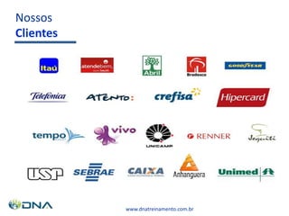 www.dnatreinamento.com.br
Nossos
Clientes
 