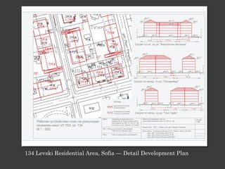 134 Levski Residential Area, Sofia — Detail Development Plan
 