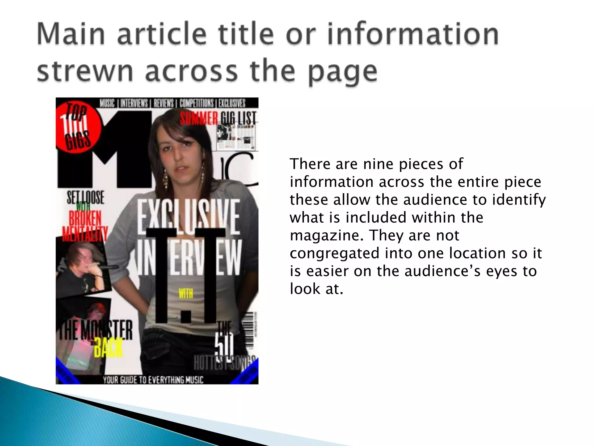 House Style ColoursLarge Eye Catching Masthead Design