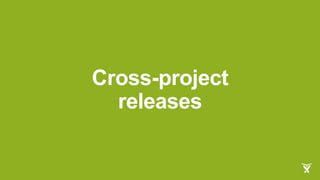 Cross-project
releases
 