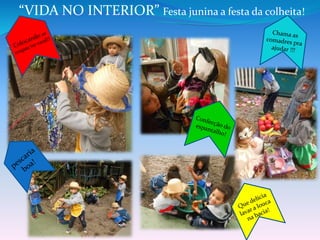 “VIDA NO INTERIOR” Festa junina a festa da colheita!
 