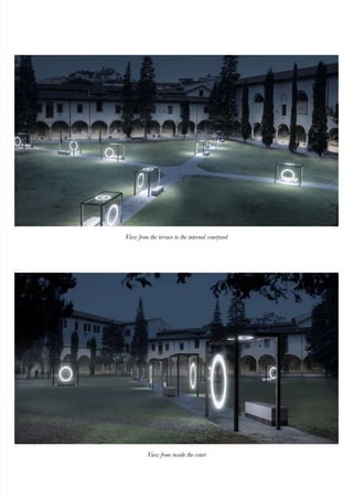 View from the terrace to the internal courtyard
View from inside the court
 