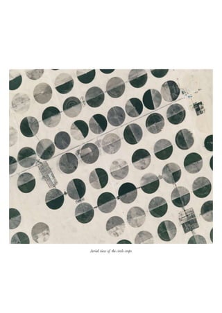 Aerial view of the circle crops
 