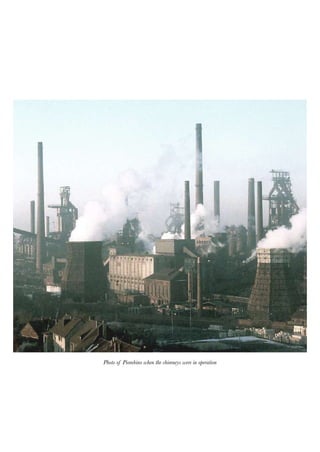 Photo of Piombino when the chimneys were in operation
 