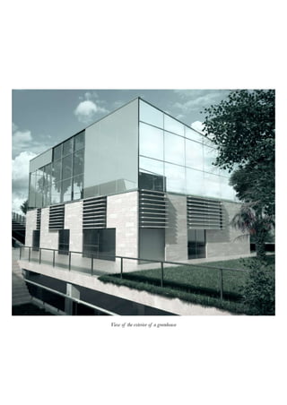 View of the exterior of a greenhouse
 