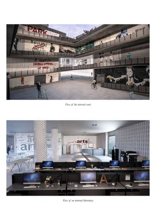 View of the internal court
View of an internal laboratory
 