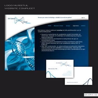 lo g o/ h u i s s t i j l
we b s i te c o m p le e t
 