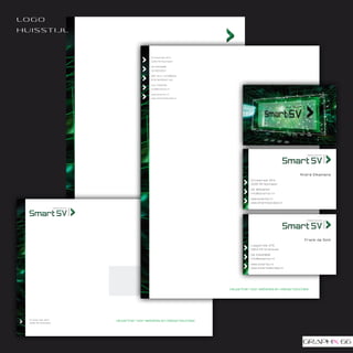 lo g o
huisstijl



                                        Kruisstraat 33-b
                                        5249 PB Rosmalen

                                        06 24940899
                                        06 18503053

                                        ABN Amro 437288005
                                        BTW 821355417 b01

                                        KvK 17264246
                                        info@smartsv.nl

                                        www.smartsv.nl
                                        www.smartsitevideo.nl




                                                                                                           André Eikemans
                                                                               Kruisstraat 33-b
                                                                               5249 PB Rosmalen

                                                                               06 18503053
                                                                               info@smartsv.nl

                                                                               www.smartsv.nl
                                                                               www.smartsitevideo.nl




                                                                                                             Frank de Smit
                                                                               Laagstraat 279
                                                                               5654 PK Eindhoven

                                                                               06 24940899
                                                                               info@smartsv.nl

                                                                               www.smartsv.nl
                                                                               www.smartsitevideo.nl




                                                                    Uw partner voor websites en videoproducties!




  Kruisstraat 33-b   Uw partner voor websites en videoproducties!
  5249 PB Rosmalen
 