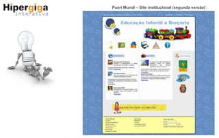 Pueri Mundi – Site institucional (segunda versão) 