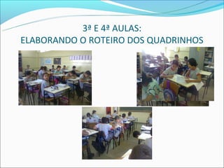 3ª E 4ª AULAS:
ELABORANDO O ROTEIRO DOS QUADRINHOS
 