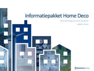 Informatiepakket Home Deco
              2012 facts & figures online woontitels
                                    update: januari
 
