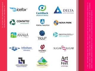 Tel.: (19) 3466-7188 / atendimento@icarusfj.com.br
                                                                                   Rua Alice Gazzetta, 319 – Nova Odessa / SP.




© 2005 - 2010 ICARUS Design Studio LTDA. Todos os direitos reservados. Este documento contém informação confidencial e de
propriedade restrita da ICARUS Design Studio LTDA. A logomarca e imagens deste documento não podem ser reproduzidos,
copiados, distribuídos, publicados ou modificados por terceiros, sem a prévia autorização por escrito dos responsáveis.
 