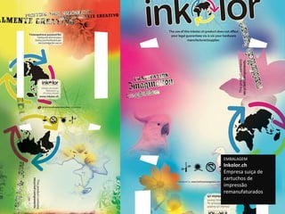 EMBALAGEM Inkolor.ch Empresa suiça de cartuchos de impressão remanufaturados 