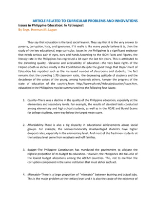 Portfolio in curriculum development | PDF