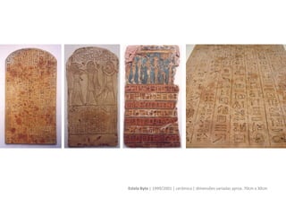 Palimpsest | 1999/2003 | serigrafia sobre cerâmica | dimensões variadas aprox. 30cm x 40 cm
 