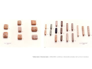 B.C. chip | CD B.C. | 1993/1995 | cerâmica | 5 X 5 cm e 10 cm ø
 