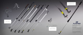 Professional Work - Boat Hook
Freelance project fall 2013
Own description
During the fall 2013 I helped an inventor that
had came up with a new type of boat hook.
This boat hook was spring-loaded and had
two buttons to release and unlock the front
part.
I was invited to the meeting together with
the inventor and reseller where I could
communicate ideas to make the innovation
more interesting.
Aluminium profile with
cableway for the led light
“Absorbing zone” if you
by accident hit someone
Design variations
 