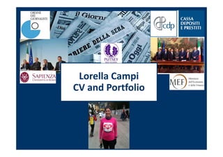 Lorella Campi
CV and Portfolio
 